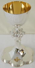 Solid Sterling silver English Gothic Chalice